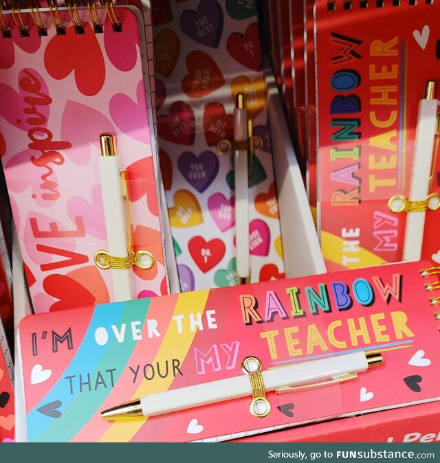 Kids are supposed to give these to their teachers?!