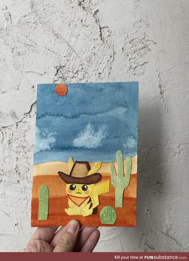 Card I painted for my brother