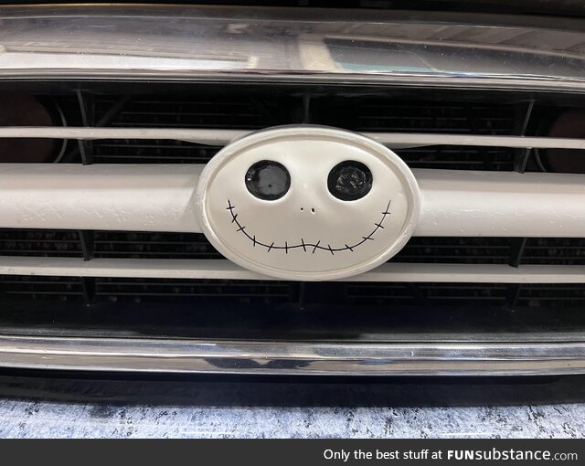 I hope  enjoys this Toyota emblem I made for my 4Runner! Jack Skellington says