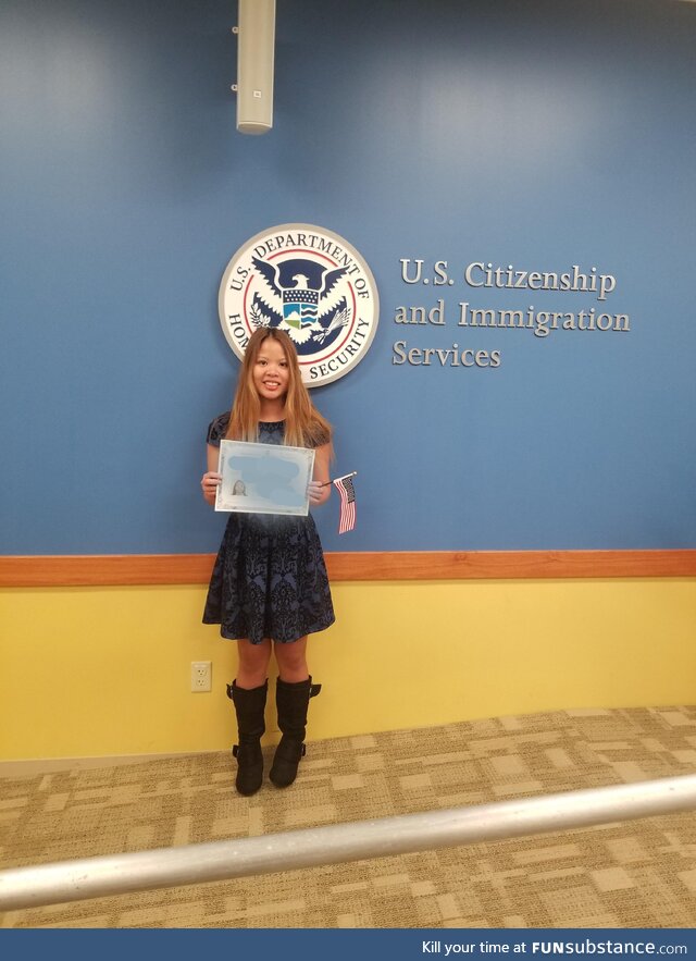 I thought this day would never come! I am finally an American Citizen!