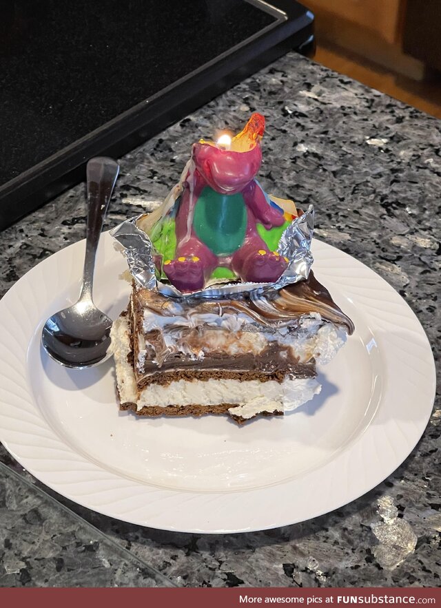 The birthday candle my family has used for 25 years