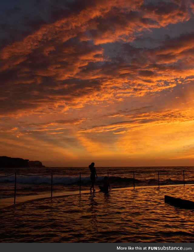 Bronte Beach, Sydney this morning ????