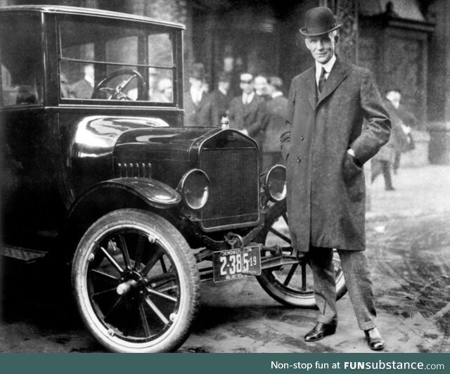 Henry Ford raised workers' pay and they could buy his Model-T