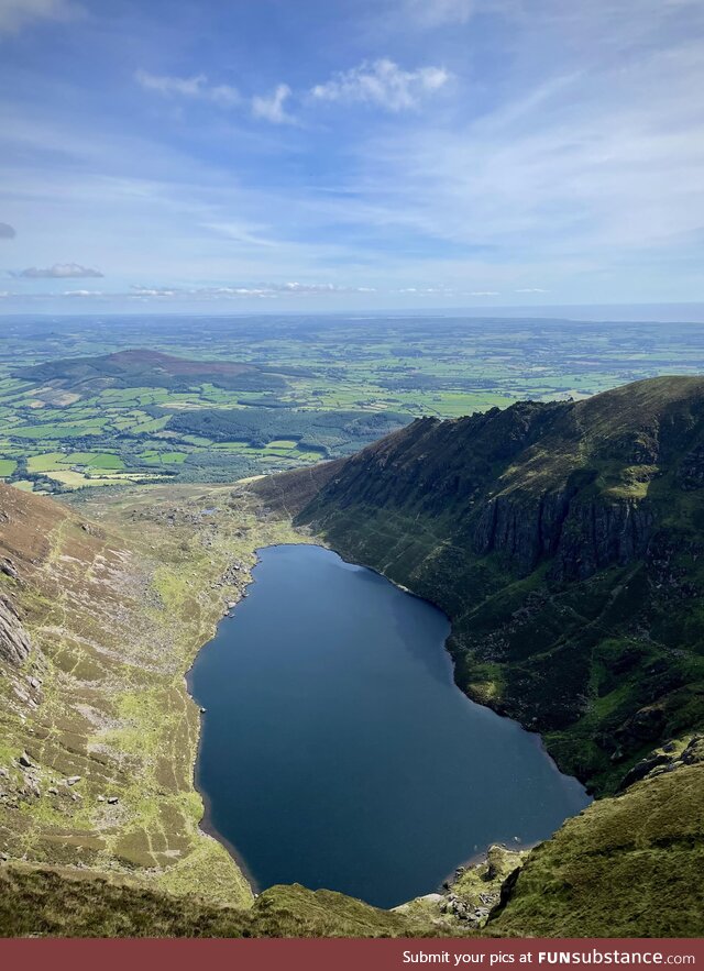 Coumshingaun lake, ireland