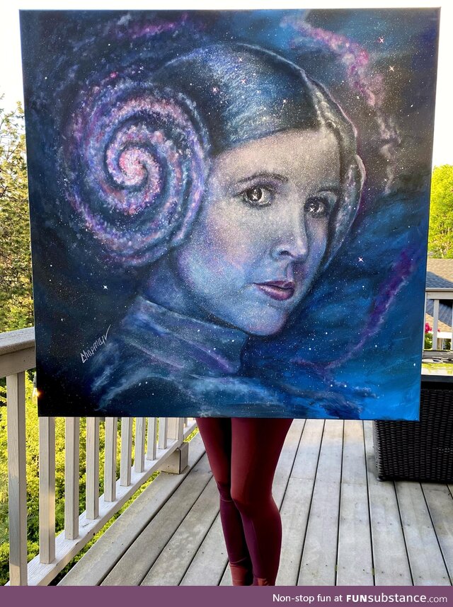 Just finished my galaxy Leia painting