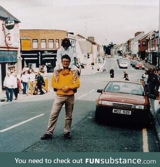 People in front of a car that has an IRA bomb which goes onto kill 35 people, 1998,