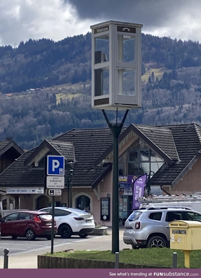 Just a telephone booth in France