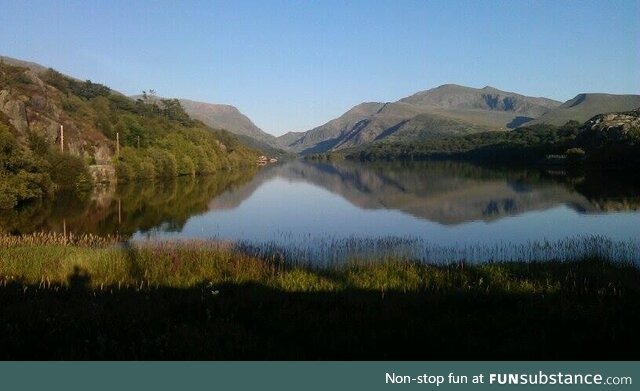 Photo I took about 20-25 years ago of Llanberis lake, in North Wales/UK