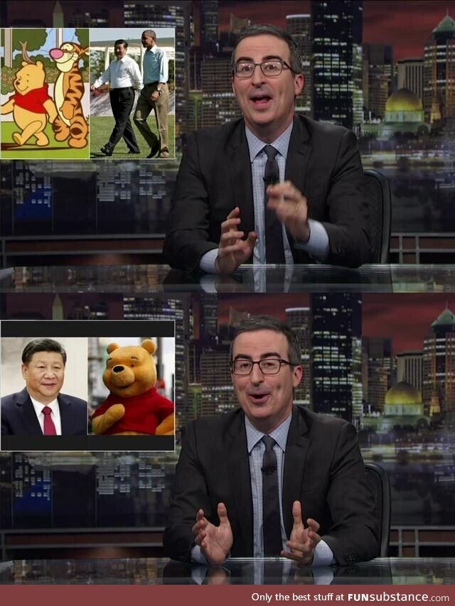 John Oliver and the president of China