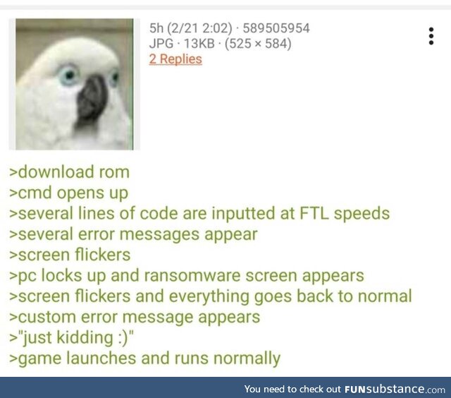 Anon plays a Game