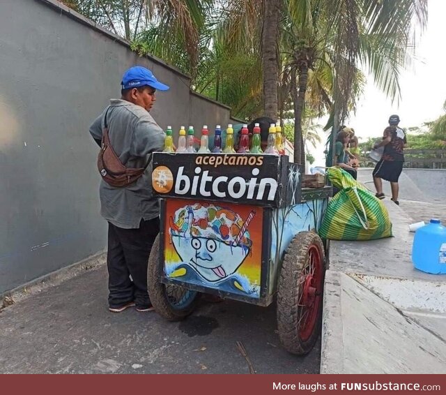 We accept bitcoin