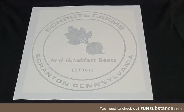Schrute farms; Bed, breakfast, beets