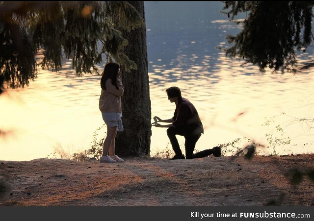 Proposing to my girlfriend last weekend. (She said yes)