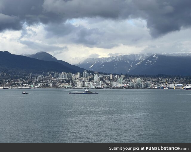 Vancouver, Canada, as seen from Fairmont pacific rim hotel