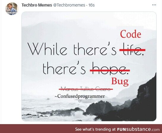 While there is code, there are bugs