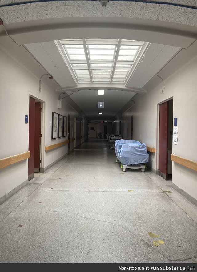 Empty hospital wing, Montreal, Canada
