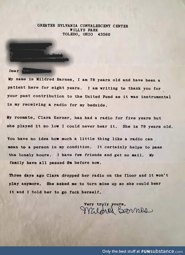 A note of thanks (circa 1975)