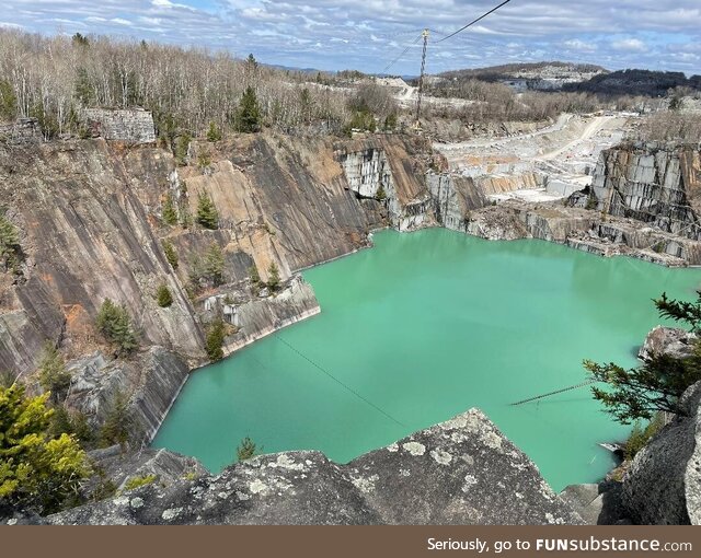 [OC] Quarry in Barre, Vermont (USA)