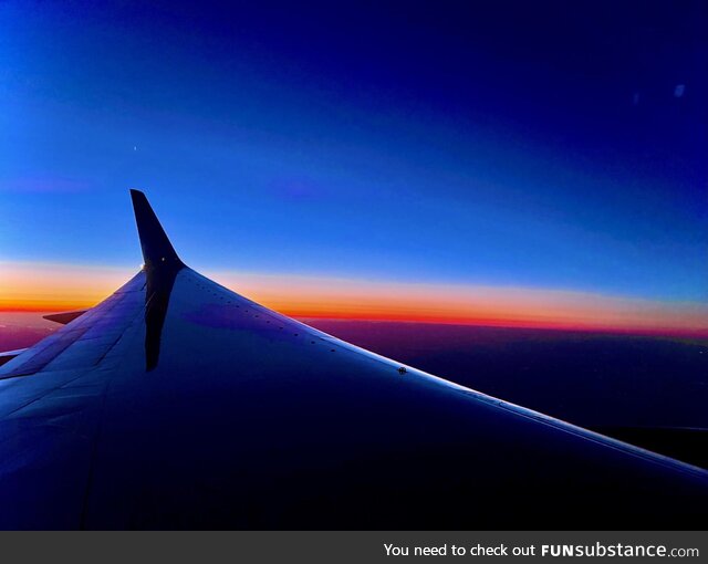 Flying somewhere over the Southwestern United States