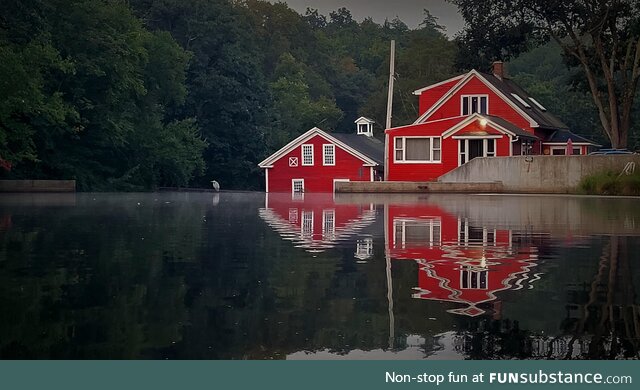 House on pond