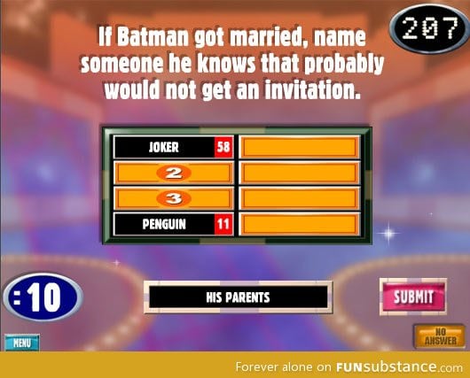 Playing family feud