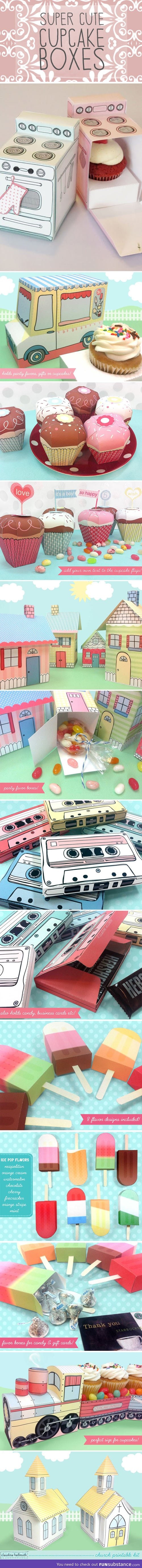 Cute and creative cupcake boxes