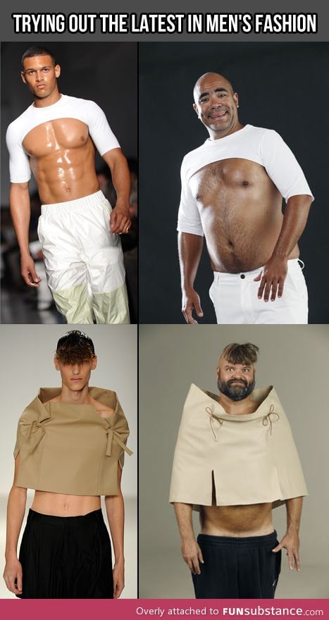 The latest in men's fashion