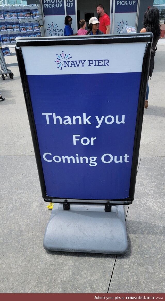 They are really leaning into Pride Month at Navy Pier