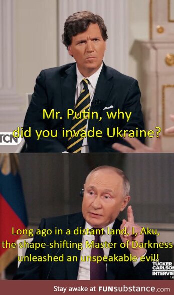 Putin's mask slips