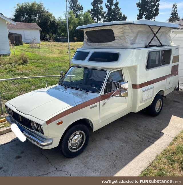 1976 Toyota chinook. (Add on feature from the 70’s-80’s making a comeback)