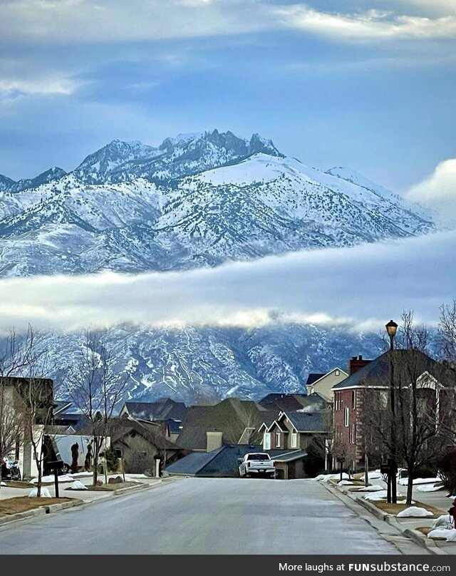 [OC] Lone Peak was so stunning when leaving for work in the morning. I had to stop and