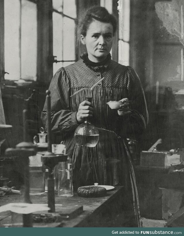 Postmenopausal Marie Curie, the first person to win a Nobel Prize twice