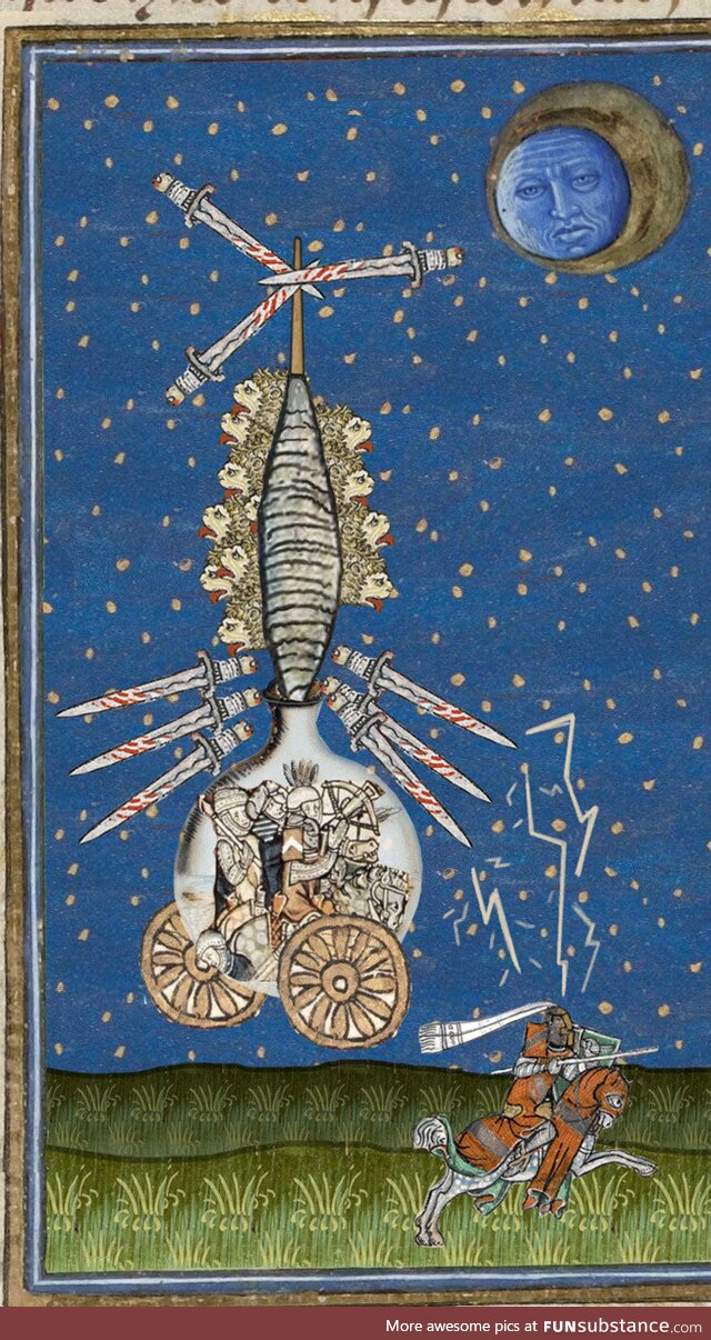 How would you explain an attack helicopter to a 15th century artist?