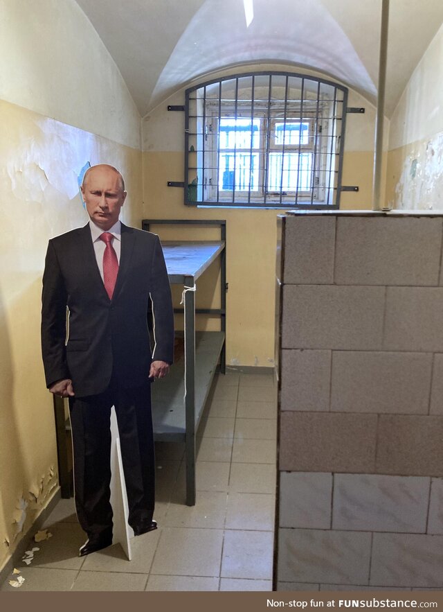 Former prison cell in Lithuania, suggesting a candidate for future prison sentences