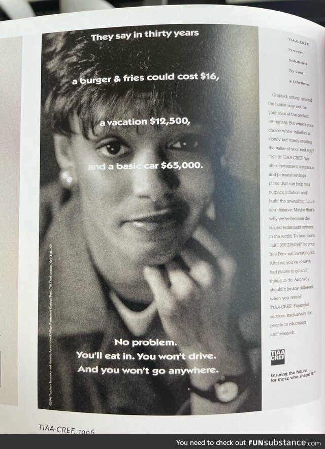 An eerily accurate ad from 1996 I found in an advertising book