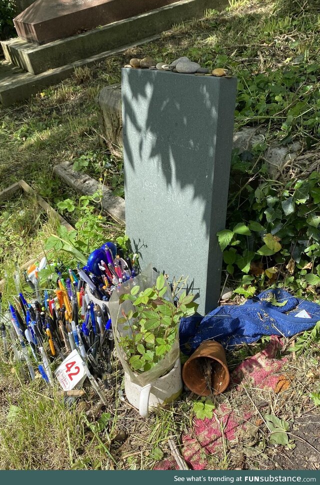 The Gravestone of Author Douglas Adams