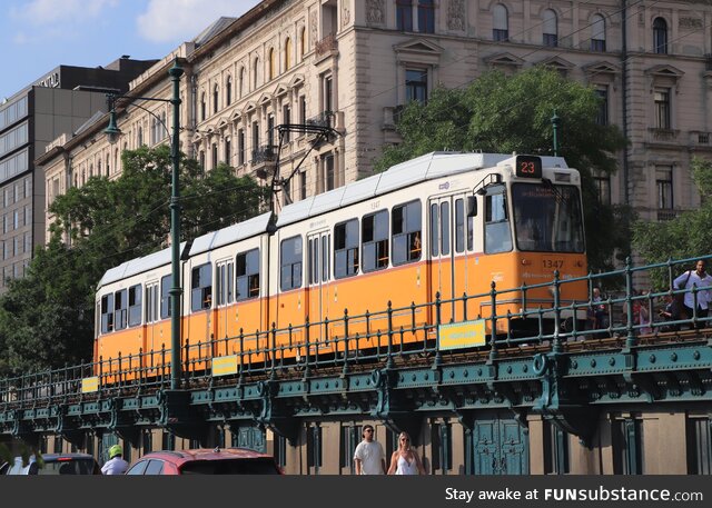 Tram at Budapest, Hungary