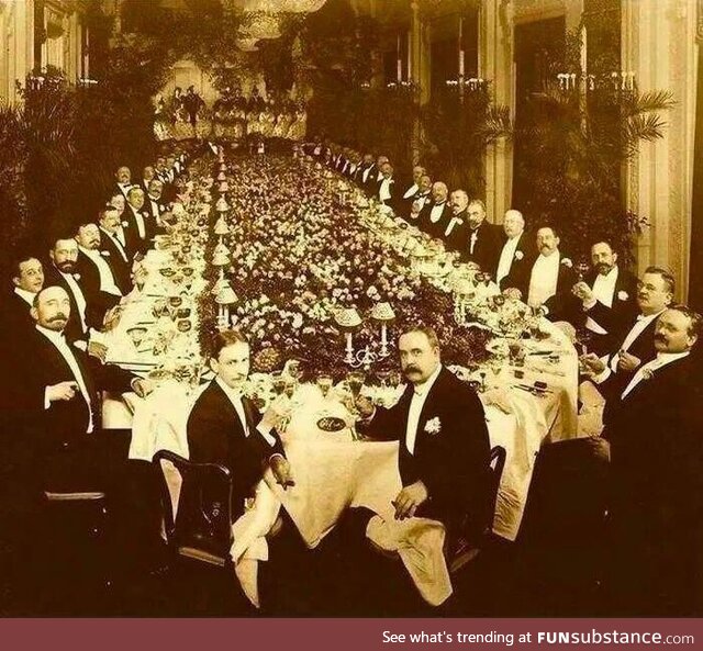 Banquet at the Astor Hotel in New York, 1904