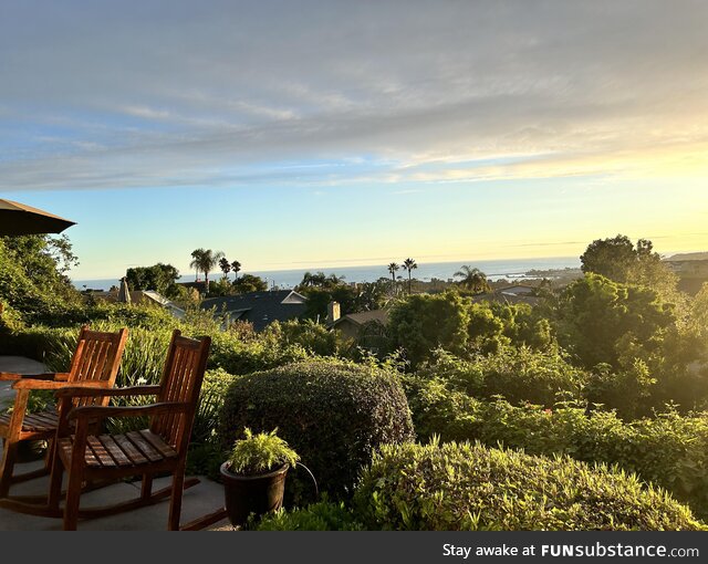 Ocean view from my Grandparent’s backyard