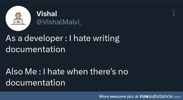 Love and hate relationship with documentation