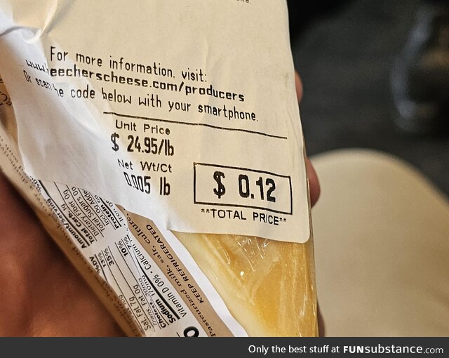 I just got a killer deal on cheese that was mislabeled