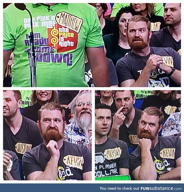 Exactly 3 years ago, I was on Price is Right and made ridiculous faces for the entire show