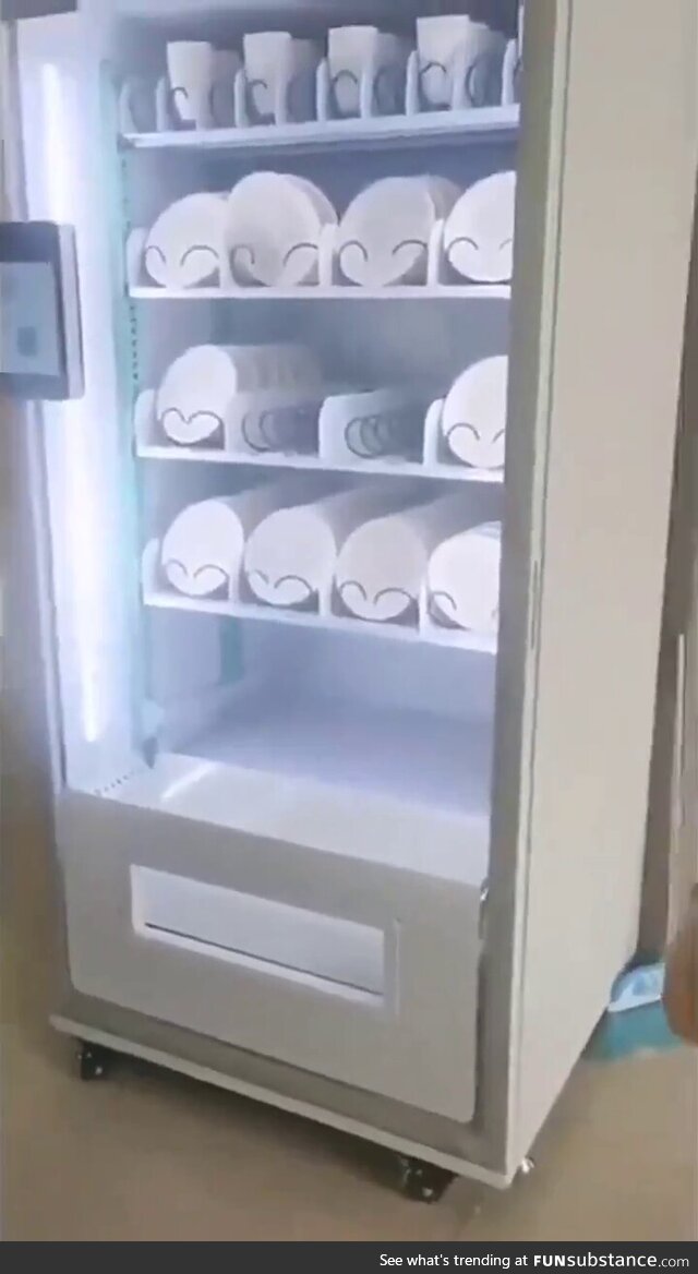 This plate vending machine is a great idea... If not for the fact that every plate it