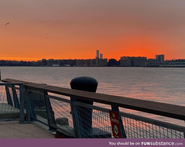 Dec 2022, NY skyline taken from Intrepid Sea, Air and Space museum