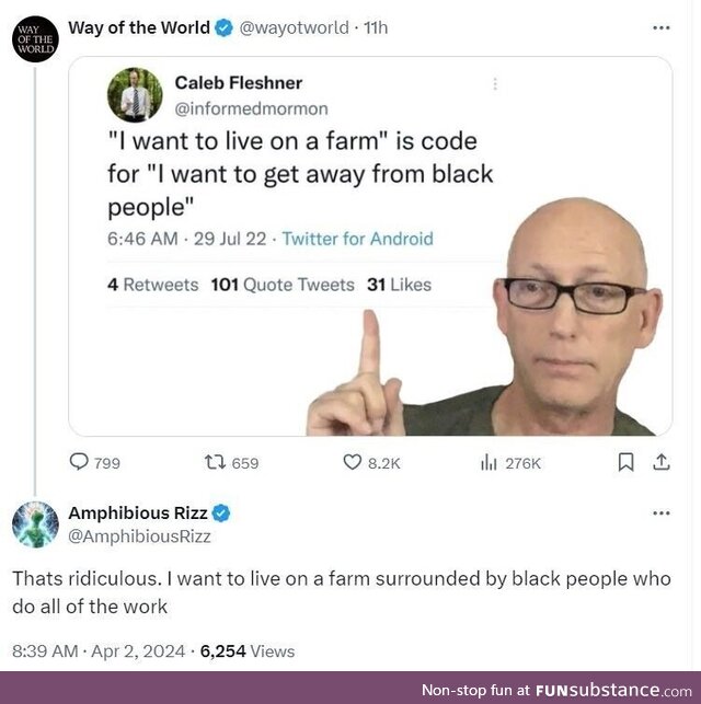 I want to live on a farm because I hate people