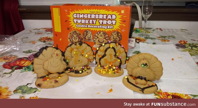 No children were involved in the making of these very finely decorated cookies