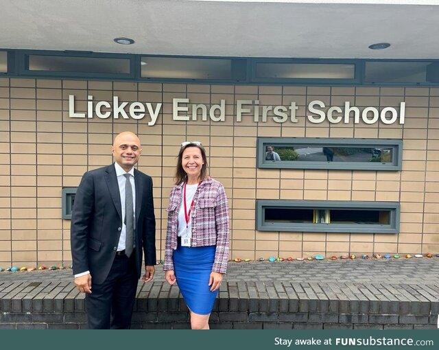 The UK Health Secretary visiting a school 48 hours after a blow-job scandal involving