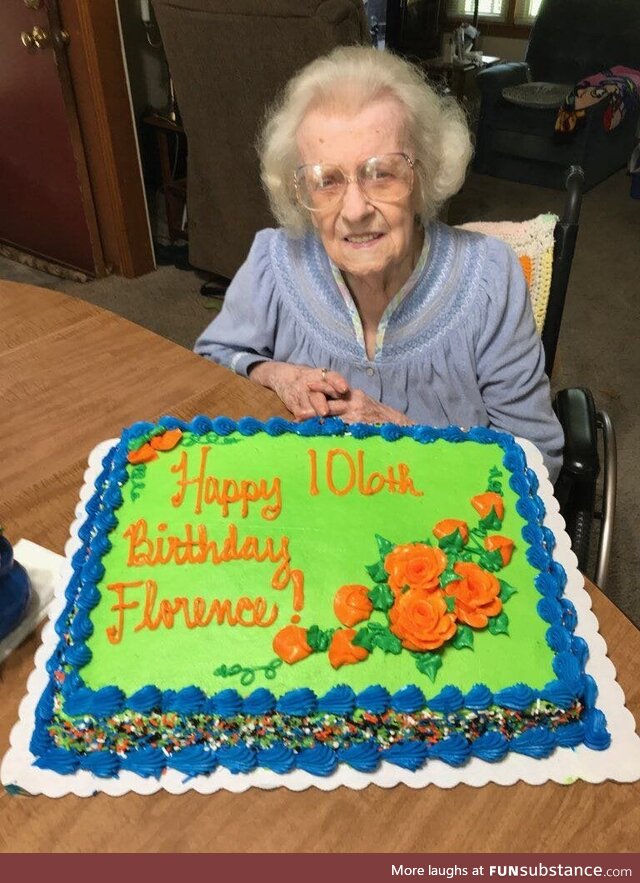 My grandma is 106 today! (Repost as I put this in the wrong sub earlier)