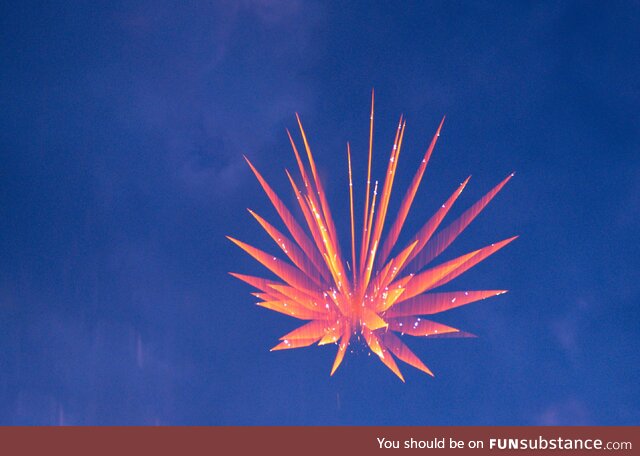 3/5 second exposure of a firework