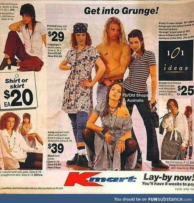 Kmart goes Grunge and here's the result